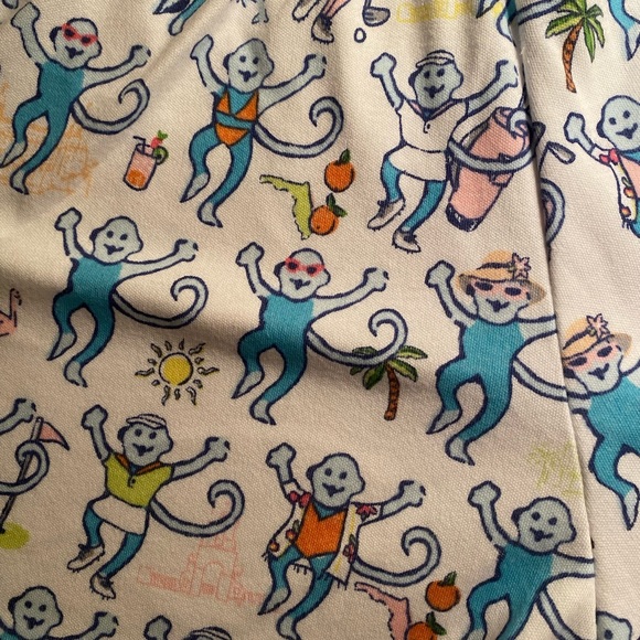 Limited Edition Roller Rabbit Palm Beach Monkeys Polo Pajamas, Size XS - Picture 3 of 7